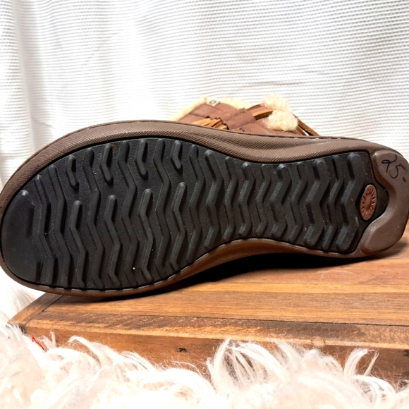 ❄️UGG Catalina Leather Sherpskin Boots Size 7❄️ - Picture 6 of 7